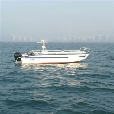 What is the shock - absorbing system on an Island Pilot Boat?